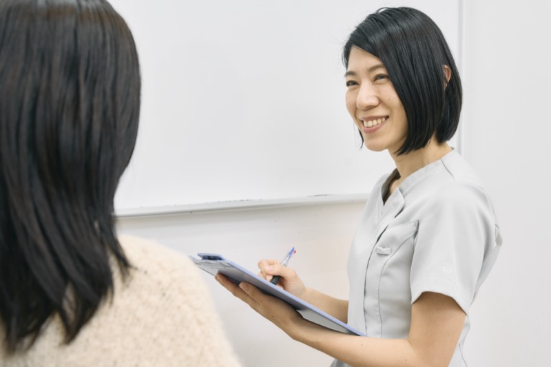 姿勢指導の様子